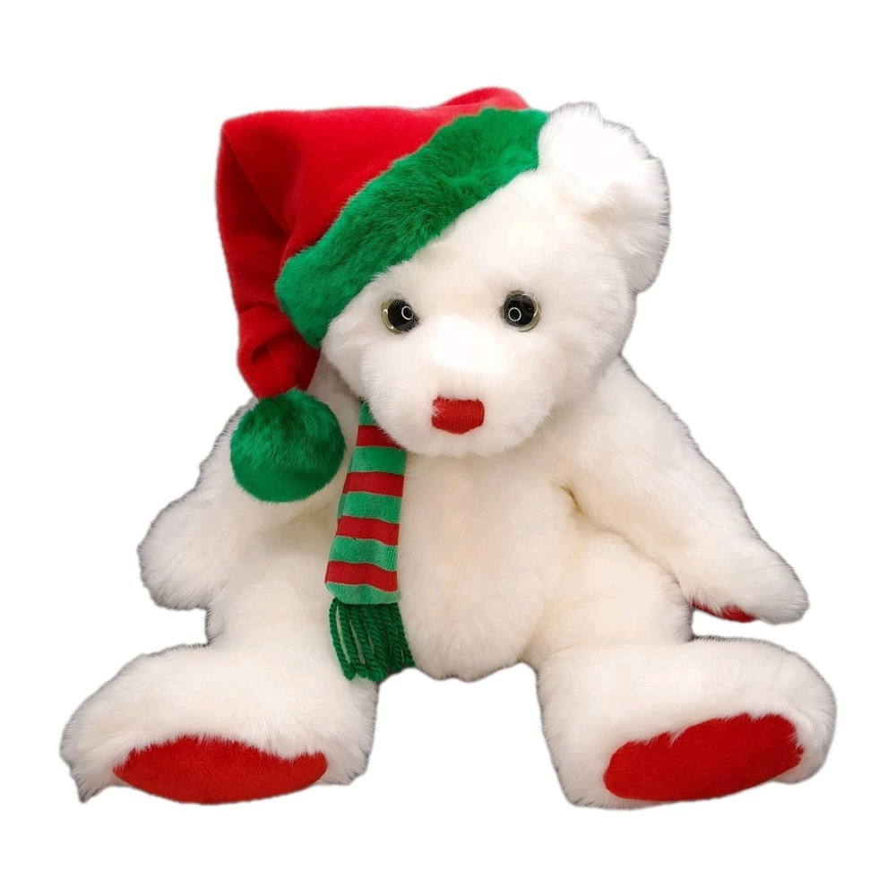 TY Classic Garland the Bear Plush 12" Stuffed Animal‎ Christmas Holiday Gift NWT
